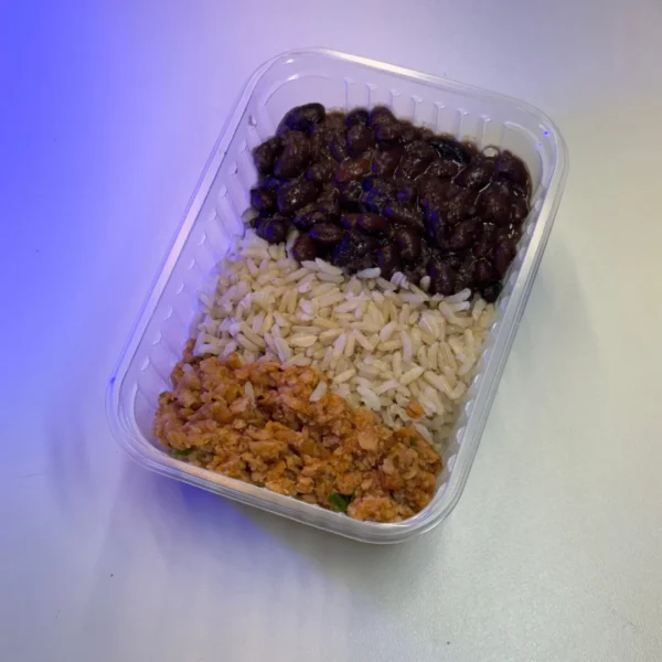 Proteína de Soja com feijão e arroz integral (T18)