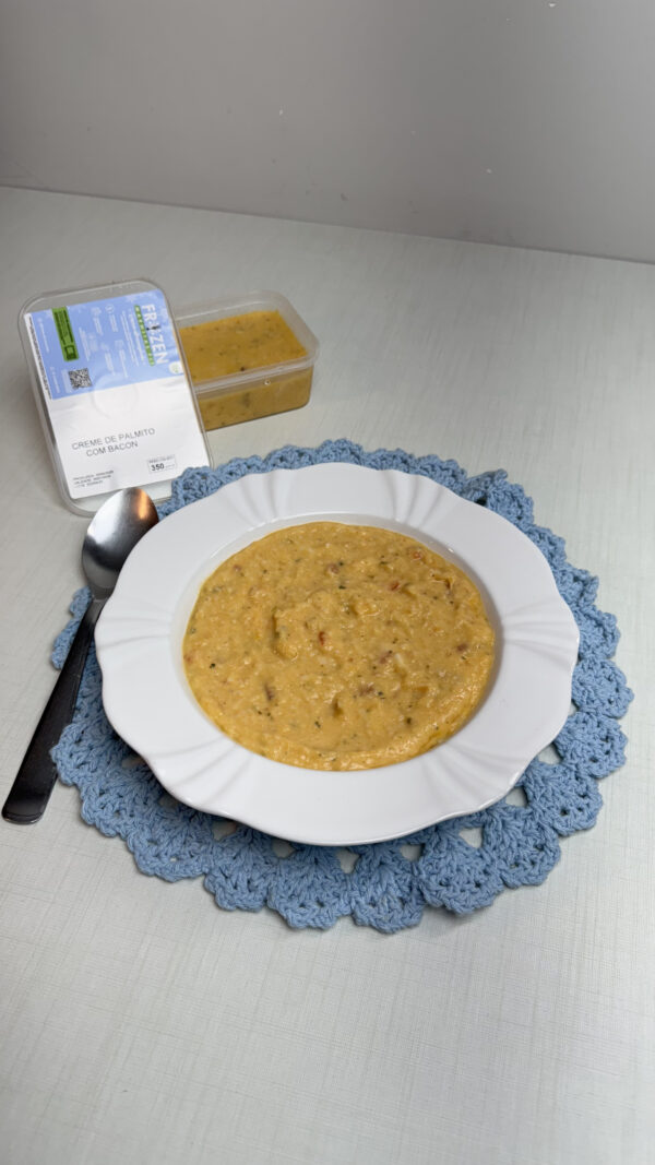 Creme de palmito com bacon (S23)